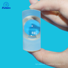 Optical glass lens with coating AR MgF2